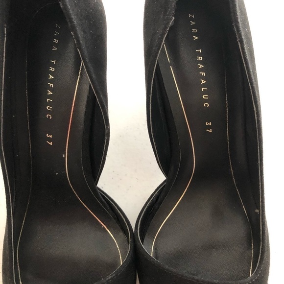 Zara Trafaluc Cut Out Suede with Patent Toe Cap - Picture 4 of 7